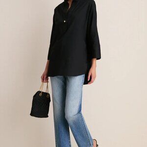 Tuckernuck Black WIllow blouse in black size S